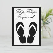 ビーチサンダル必須招待状 招待状 (スタンド正面)