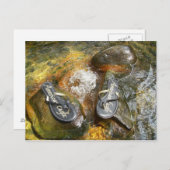 ビーチサンダル春 ポストカード (正面/裏面)