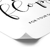 ビーチサンダル結婚徴候 ポスター (角)