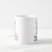 ビーチサンダル花火の自由 コーヒーマグカップ (中央)
