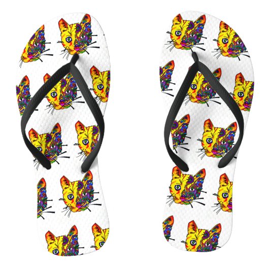 ビーチサンダル004 -色のCatface ビーチサンダル (ソール)