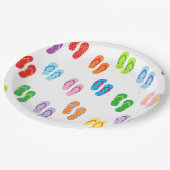 "ビーチサンダル"の紙皿 ペーパープレート (アングル)