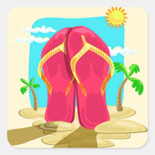 ビーチサンダル スクエアシール (正面)