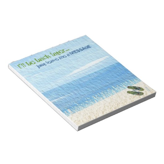 ビーチサンダル ノートパッド (アングル)