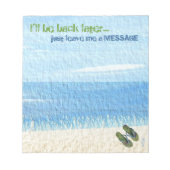 ビーチサンダル ノートパッド (正面)