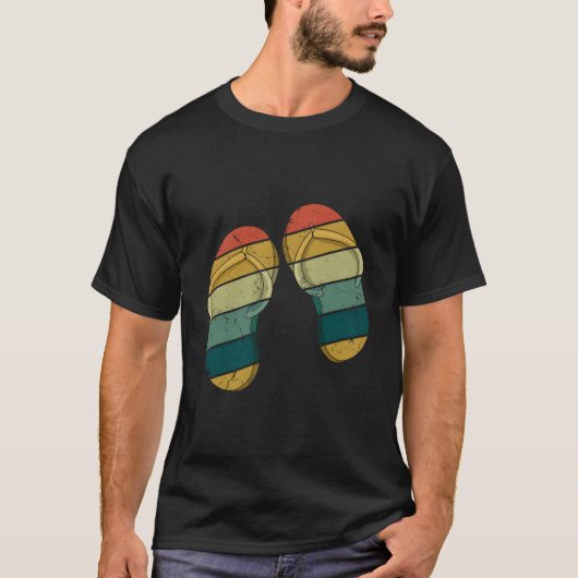 ビーチサンダル 夏 サーファー こんにちは夏 Tシャツ (正面)