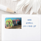 **ビーチサンダル**差出人住所 ラベル (インサイチュ)