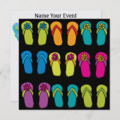 ビーチサンダル- SRF 招待状 (正面/裏面)