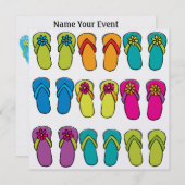 ビーチサンダル- SRF 招待状 (正面/裏面)