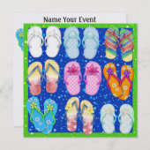 ビーチサンダル- SRF 招待状 (正面/裏面)