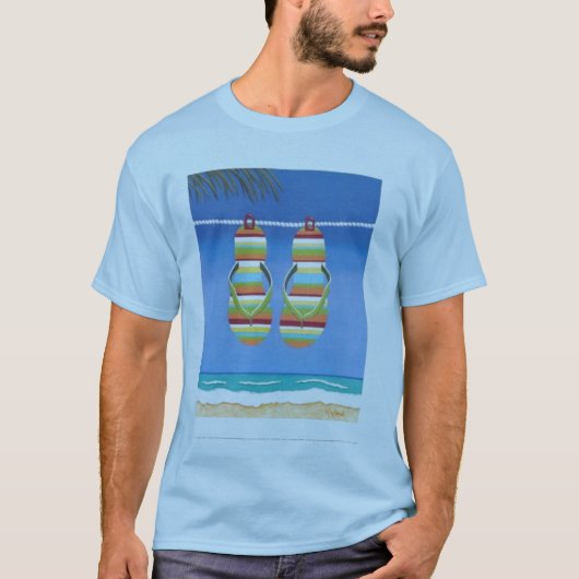 ビーチサンダル Tシャツ (正面)