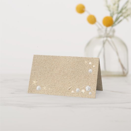 ビーチサンディトゥーズサルティキス折り畳み座席表 プレイスカード (正面)