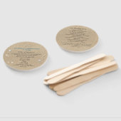 ビーチサンディトゥーズサルティキス結婚式 プログラムファン ハンドファン (組立なし)