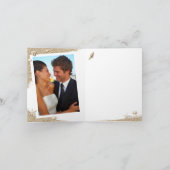 ビーチサンディーつま先塩キス写真サンキューカード カード (内部)