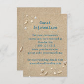 ビーチサンディ足指の塩辛いキスエンクロージャカード 招待状 (正面/裏面)