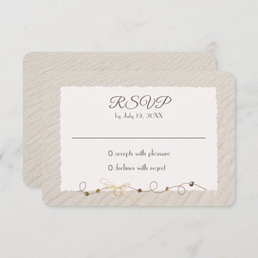 ビーチサンドの出欠確認 出欠カード (正面/裏面)