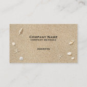 ビーチサンドアンドシーシェルズ名刺 名刺 (裏面)