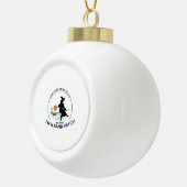 ビーチサンドウィッチハローウィンパーティ セラミックボールオーナメント (右)