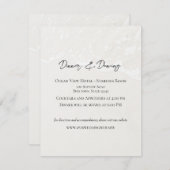 ビーチサンドウェディングレセプションカード エンクロージャーカード (正面/裏面)