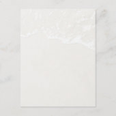 ビーチサンドウェディングレセプションカード エンクロージャーカード (裏面)