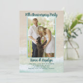 ビーチサンドカップルフォトアニバーサリーパーティー 招待状 (スタンド正面)