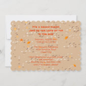 ビーチサンドキャッスルバースデーパーティーの写真の招待状 招待状 (裏面)