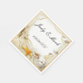 ビーチサンドキャッスル結婚ズ紙ナプキンス スタンダードランチョンナプキン (角)