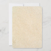 ビーチサンドキャッスル結婚式返信カード 招待状 (裏面)