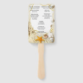 ビーチサンドキャッスル結婚式 プログラムファン ハンドファン (裏面)