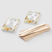 ビーチサンドキャッスル結婚式 プログラムファン ハンドファン (組立なし)