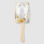 ビーチサンドキャッスル結婚式 プログラムファン ハンドファン (正面)