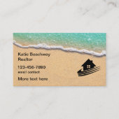 ビーチサンドコースタル不動産仲介業者名刺 名刺 (正面)