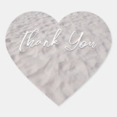 ビーチサンドサンキューユーハートシール ハートシール (正面)