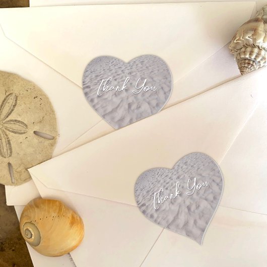 ビーチサンドサンキューユーハートシール ハートシール