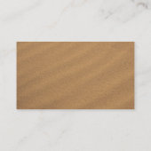 ビーチサンドシーシェルシンプルズの名刺テンプレート 名刺 (裏面)