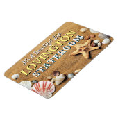 ビーチサンドシーシェルズフォトクルーズルームモノグラム マグネット (左側)