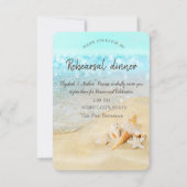 ビーチサンドシーシーシェルズリハーサルディナー 招待状 (正面)