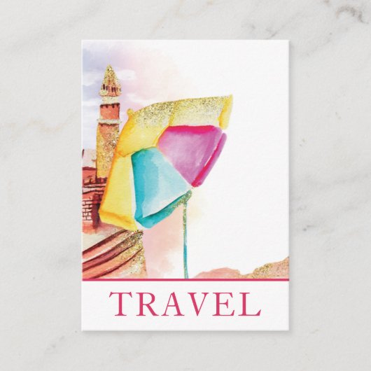 *~*ビーチサンドシートラベルQR観光客観光 名刺 (正面)