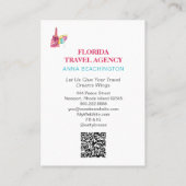 *~*ビーチサンドシートラベルQR観光客観光 名刺 (裏面)