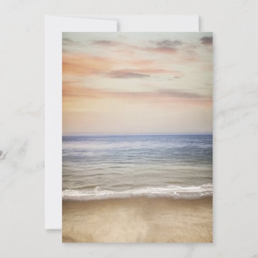 ビーチサンドスカイ風船,ワインの退職パーティー 招待状 (裏面)