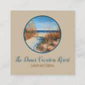 ビーチサンドダネスコーストレンタル スクエア名刺 (正面)