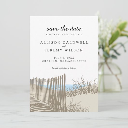 ビーチサンドダンウェディング日付を保存 セーブザデート (スタンド正面)