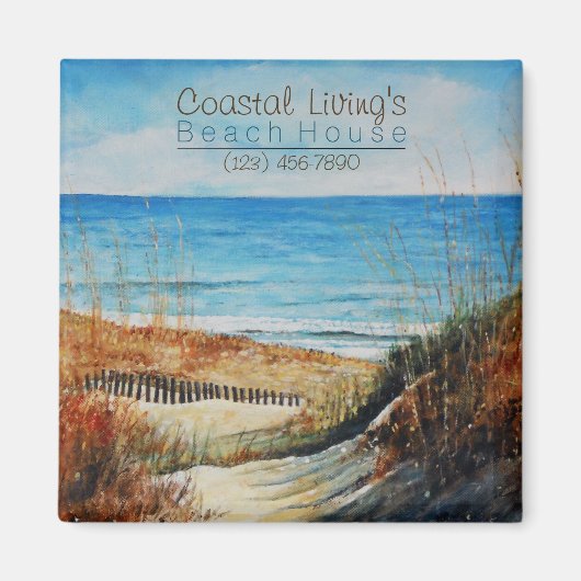 ビーチサンドダンズバケーションハウスマグネット マグネット (正面)