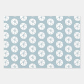 ビーチサンドドルパターンカスタムの色 ラッピングペーパーシート (正面3)