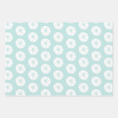 ビーチサンドドルパターンカスタムの色 ラッピングペーパーシート (正面)