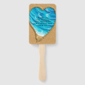 ビーチサンドハートシーア結婚ーズ ハンドファン (裏面)