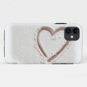 ビーチサンドハートバレンタイン Case-Mate iPhoneケース (裏面(横))