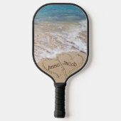 ビーチサンドハート名 ピックルボールラケット (裏面)