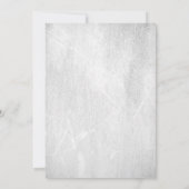 ビーチサンドハート熱帯フローラブライダルシャワー 招待状 (裏面)