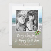 ビーチサンドフォトクリスマスカード シーズンカード (正面)